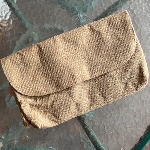 Ruffle 100% Jute Clutch.